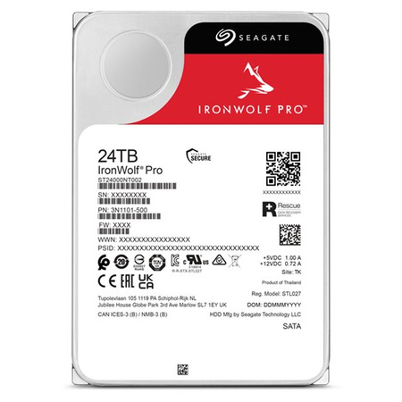 Seagate HD3.5" SATA3 24TB ST24000NT002 (Di) Official EU Disti Warranty