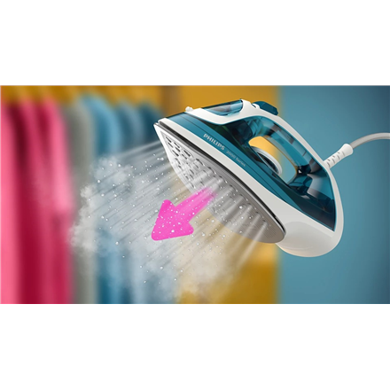 Philips Steam Iron | DST2020/90 2000 series | Steam Iron | 2000 W | Water tank capacity 250 ml | Continuous steam 25 g/min | Steam boost performance 110 g/min | Blue/White