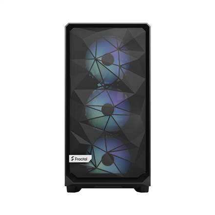 Fractal Design Meshify 2 Lite RGB Midi-Tower Light Tint, Tempered Glass, schwarz