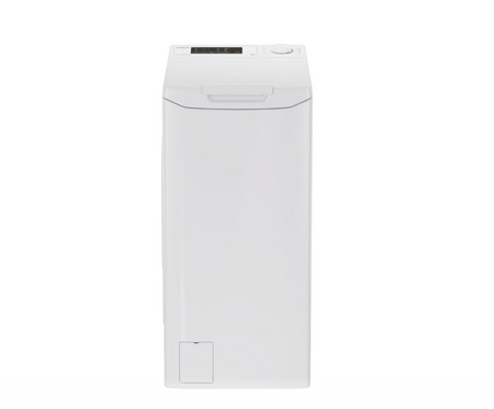Candy Washing Machine | TCA283D2-S | Energy efficiency class D | Top loading | Washing capacity 8 kg | 1200 RPM | Depth 60 cm | Width 41 cm | Display | Digit | White
