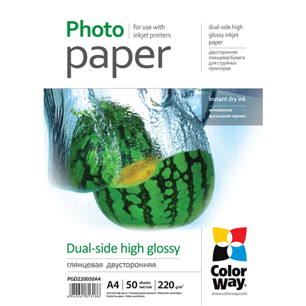 ColorWay High Glossy dual-side Photo Paper A4 220 g/m²