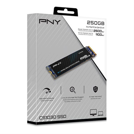 PNY SSD M.2 (2280) 250GB CS1030  PCIe / NVMe Retail