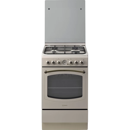 INDESIT Cooker IS5G8MHJ/E Hob type Gas, Oven type Electric, Beige, Width 50 cm, 60 L, Depth 60 cm