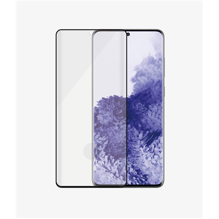 PanzerGlass Samsung Galaxy S21 Ultra Series Antibacterial glass Black Antifingerprint screen protector Case Friendly, Compatible with the in-screen fingerprint reader