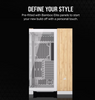 Corsair Dual Chamber PC Case | 6500X | White/Bamboo wood | Mid Tower | Power supply included No