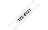 Brother TZe-S221 Strong Adhesive Laminated Tape Black on White, TZe, 8 m, 9 mm