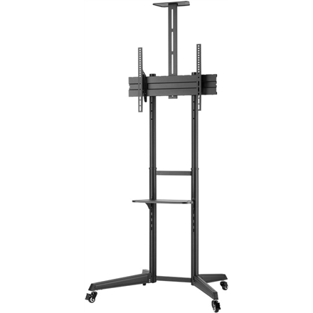 Goobay Floor stand | 59508 TV Presentation Stand Pro (Size L) | Adjustable Height, Tilt | 37-70 " | Black