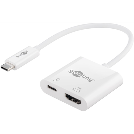 Goobay USB-C HDMI Adapter (4k 60 Hz) 62110 White