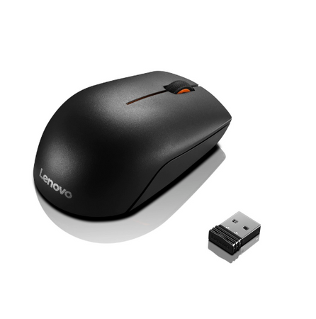 Lenovo Wireless Compact Mouse 300 Black, 2.4 GHz Wireless via Nano USB