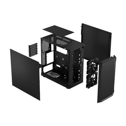 Fractal Design Focus 2 Black Solid - ATX-Gehäuse