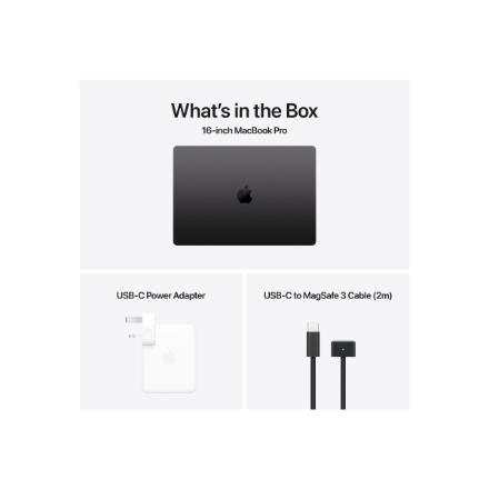 Apple MacBook | Pro | Space Black | 16 " | 3456 x 2234 pixels | Apple M4 Pro | 48 GB | Solid-state drive capacity 512 GB | Apple M4 Pro chip 14-core CPU/20-core GPU | macOS | 802.11ax | Bluetooth version 5.3 | Keyboard language Swedish | Keyboard backlit 