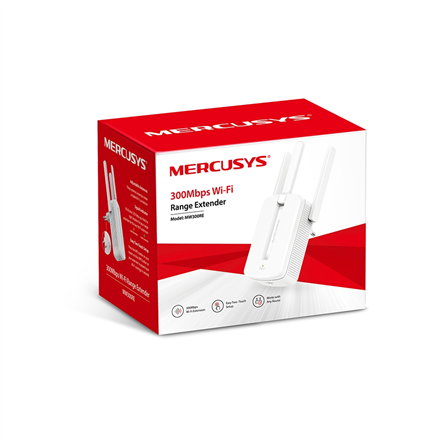 Mercusys Wi-Fi Range Extender MW300RE 802.11n 2.4GHz 300 Mbit/s no PoE Antenna type 3xExternal