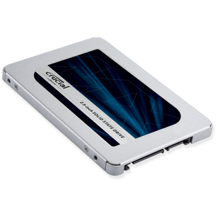 Crucial MX500 250 GB, SSD interface SATA, Write speed 510 MB/s, Read speed 560 MB/s