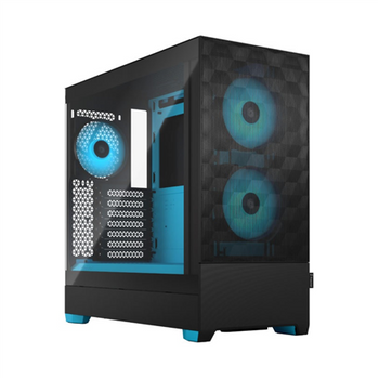 Fractal Design Pop Air RGB  Side window Cyan Core TG Clear Tint ATX, mATX, Mini ITX Power supply included No