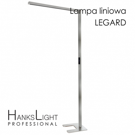 Lampa LED,HanksLight,stojąca, alu,1200*2146mm,up21W/down36W,4000K