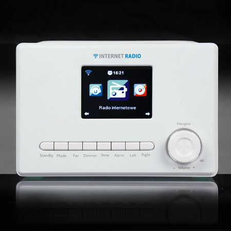 RADIO INTERNETOWE WIFI1002 3.2" color LCD białe ART