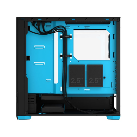 Fractal Design Pop Air RGB  Side window Cyan Core TG Clear Tint ATX, mATX, Mini ITX Power supply included No