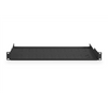 Digitus Fixed Shelf for Racks DN-19 TRAY-1-SW Black The shelves for fixed mounting can be installed easy on the two front 483 mm (19“) profile rails of your 483 mm (19“) network- or server cabinet. Due to their stable, perforated steel sheet with a high l