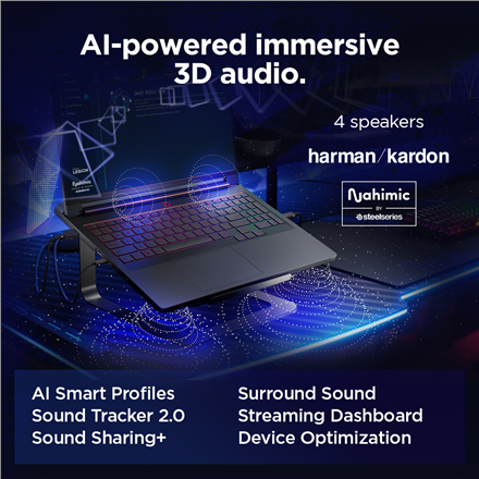 Lenovo Legion Pro 7 16IAX10H | Eclipse Black | 16 " | OLED | WQXGA | 2560 x 1600 pixels | Intel Core Ultra 9 | 275HX | 32 GB | CSODIMM DDR5 | Solid-state drive capacity 2x1000 GB | NVIDIA GeForce RTX 5080 | GDDR7 | 16 GB | Windows 11 Home | 802.11be | Blu