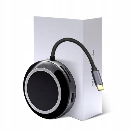 Ładowarka indukcja +adapter USB-C HUB 3.0 HDMI LAN