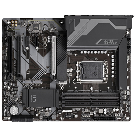 Gigabyte Z790 UD 1.0 M/B Processor family Intel Processor socket  LGA1700 DDR5 DIMM Memory slots 4 Supported hard disk drive interfaces 	SATA, M.2 Number of SATA connectors 6 Chipset Intel Z790 Express ATX