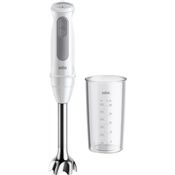 Braun | Hand Blender | MQ50001MWH | Hand Blender | 1000 W | Jar material BPA free | Jar capacity 0.6 L | White