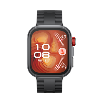 Huawei Watch FIT4 Pro, 3D Fluorelastomer Black Strap, Titanium Body, Seiya-B29