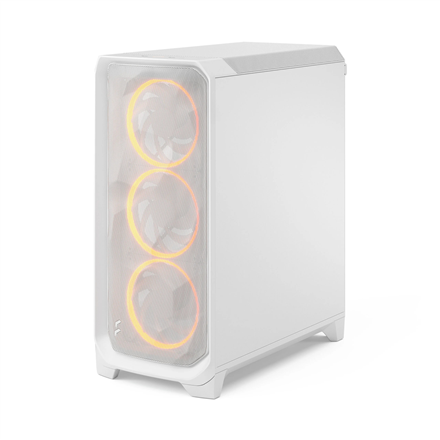 Fractal Design Meshify 3 RGB TG Clear PC-Gehäuse, Midi-Tower, E-ATX - weiß