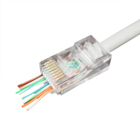 Wtyk RJ45 UTP 8P8C przelotowy 10 szt. Gembird