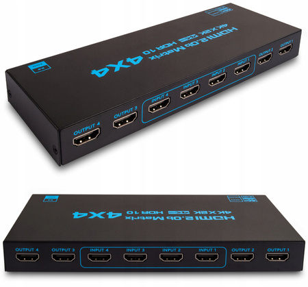 MATRIX HDMI 2.0 4x4 SWITCH 4K/60HZ HDCP DOLBY 7.1