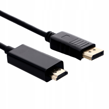 Kabel DISPLAY PORT do HDMI 1,8M DP DisplayPort 4K