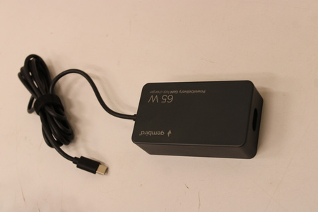 SALE OUT. Cablexpert NPA-AC-PDQC65-01 65 W PowerDelivery GaN USB Type-C fast charger, black | Cablexpert 65 W PowerDelivery GaN USB Type-C Fast Charger | NPA-AC-PDQC65-01 | DAMAGED PACKAGING, SMALL SCRATCHED ON TOP