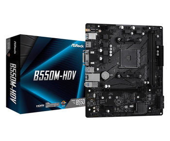 ASRock B550M-HDV, AMD B550 Mainboard - Sockel AM4