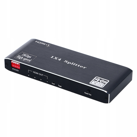 SPLITTER HDMI 2.0 1x4 ROZDZIELACZ UHD 4K HDCP 2.2