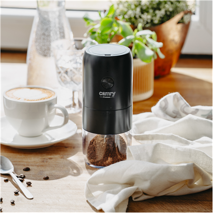 Camry Cordless USB Electric Coffee Grinder | CR 4302 | 25 W | Coffee beans capacity 25-30 g | Black