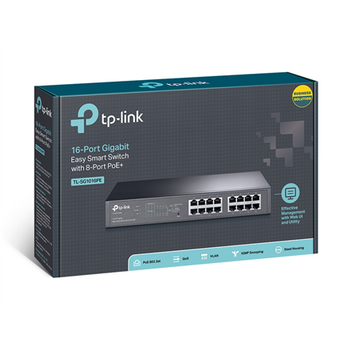 TP-LINK Switch TL-SG1016PE 16xGBit 19" (8x PoE+ / 110W)