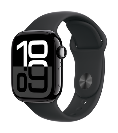 Apple Watch Series 10 | Smart watch | GPS (satellite) | Always-On Retina | Waterproof | Jet Black