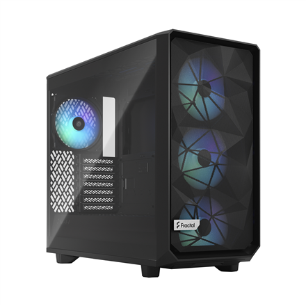 Fractal Design Meshify 2 Lite RGB Midi-Tower Light Tint, Tempered Glass, schwarz