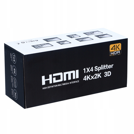 SPLITTER HDMI 2.0 1x4 ROZDZIELACZ UHD 4K HDCP 2.2