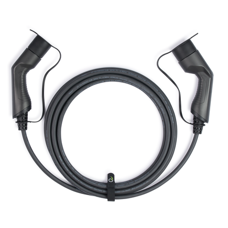 Zielony kabel Wallbox EV typu 2 7,4kW 10 metrów w twardej torbie 