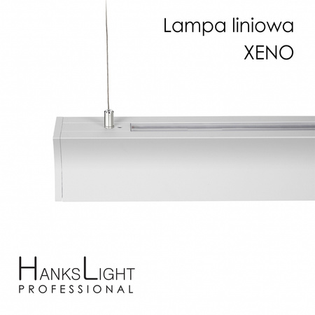 Lampa LED,HanksLight,liniowa,white, alu,zwiesz,1264mm,up21/down36W, AC230V,4000K