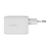 Belkin USB-C GaN PD PPS Dual Wall Charger, 65W | WCH013vfWH
