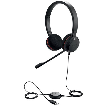 Jabra Headset Evolve 20 MS Duo USB Zertifiziert für Skype für Unternehmen