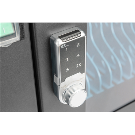 SALE OUT. Digitus Charging trolley, 16 charge bases, 14", black 384 x 550 x 375 mm, electr. lock, incl. USB, fan | Digitus | Black | USED, SCRATCHES ON CORNERS