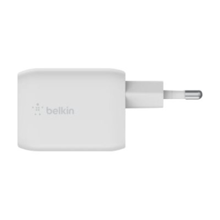 Belkin USB-C GaN PD PPS Dual Wall Charger, 65W | WCH013vfWH