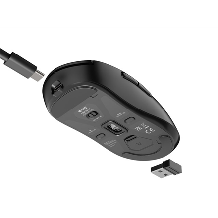 Fury Gaming Mouse | Tanto T4 | Wired/Wireless | 2.4 GHz, Bluetooth, USB | Black