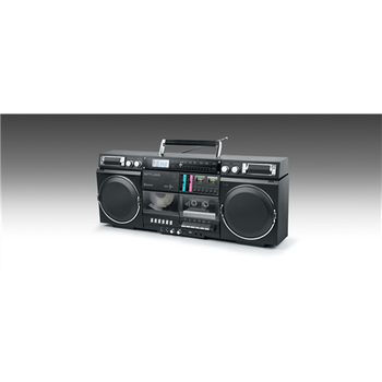 Muse Portable Bluetooth Radio CD Cassette Recorder M-380 GB AUX in, Black