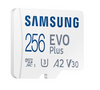 Samsung | MicroSD Card | EVO Plus | 256 GB | microSDXC Memory Card | Flash memory class U3, V30, A2