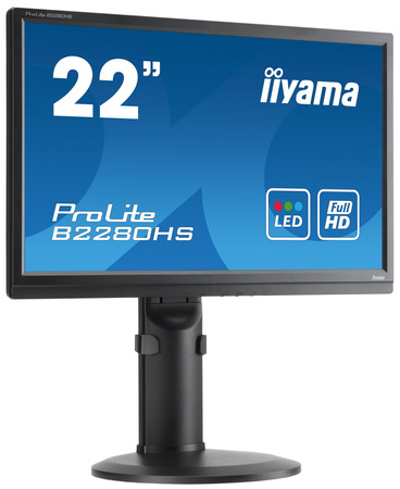 iiyama 21.5&amp;quot; TN B2280HS-B1 (GWARANCJA ZERO MARTWYCH PIXELI)