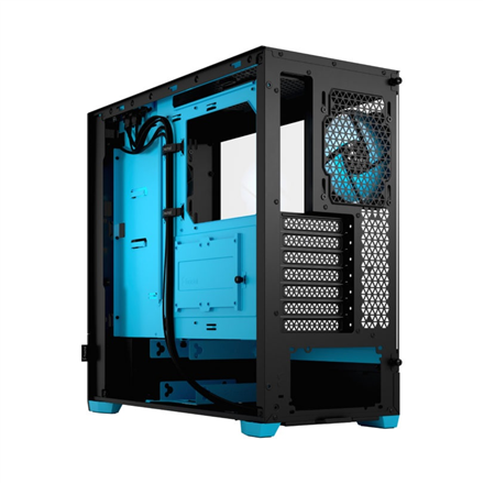 Fractal Design Pop Air RGB  Side window Cyan Core TG Clear Tint ATX, mATX, Mini ITX Power supply included No